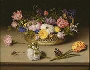 Ambrosius Bosschaert Still Life of Flowers oil painting reproduction